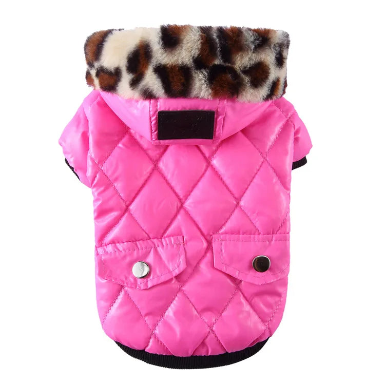 Winter Dog Clothes with Cap Xmas Pet Costume Warm Dog Thicken Jacket for Small Big Dog Clothes Chihuahua Waterproof Clothing