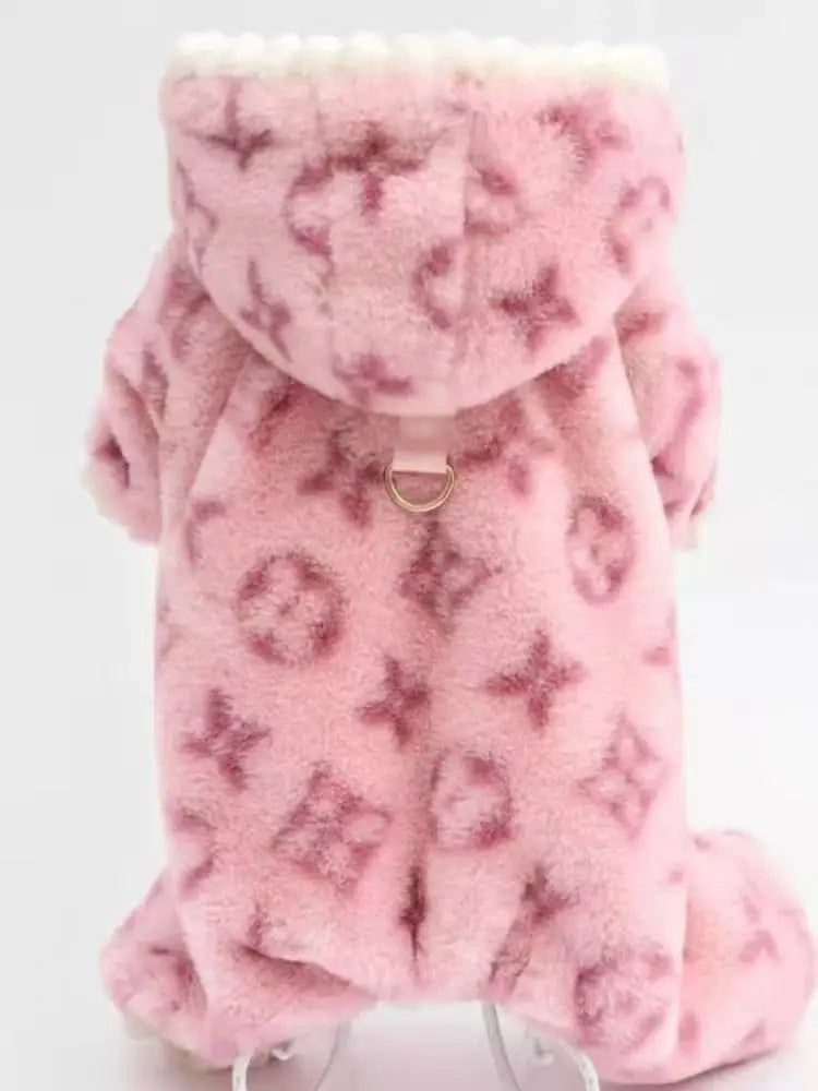 Winter & Autumn New Pet Fleece-Lined Thickened Four-Legged Clothes for Small & Medium Dogs (Teddy, Poodle) & Cats
