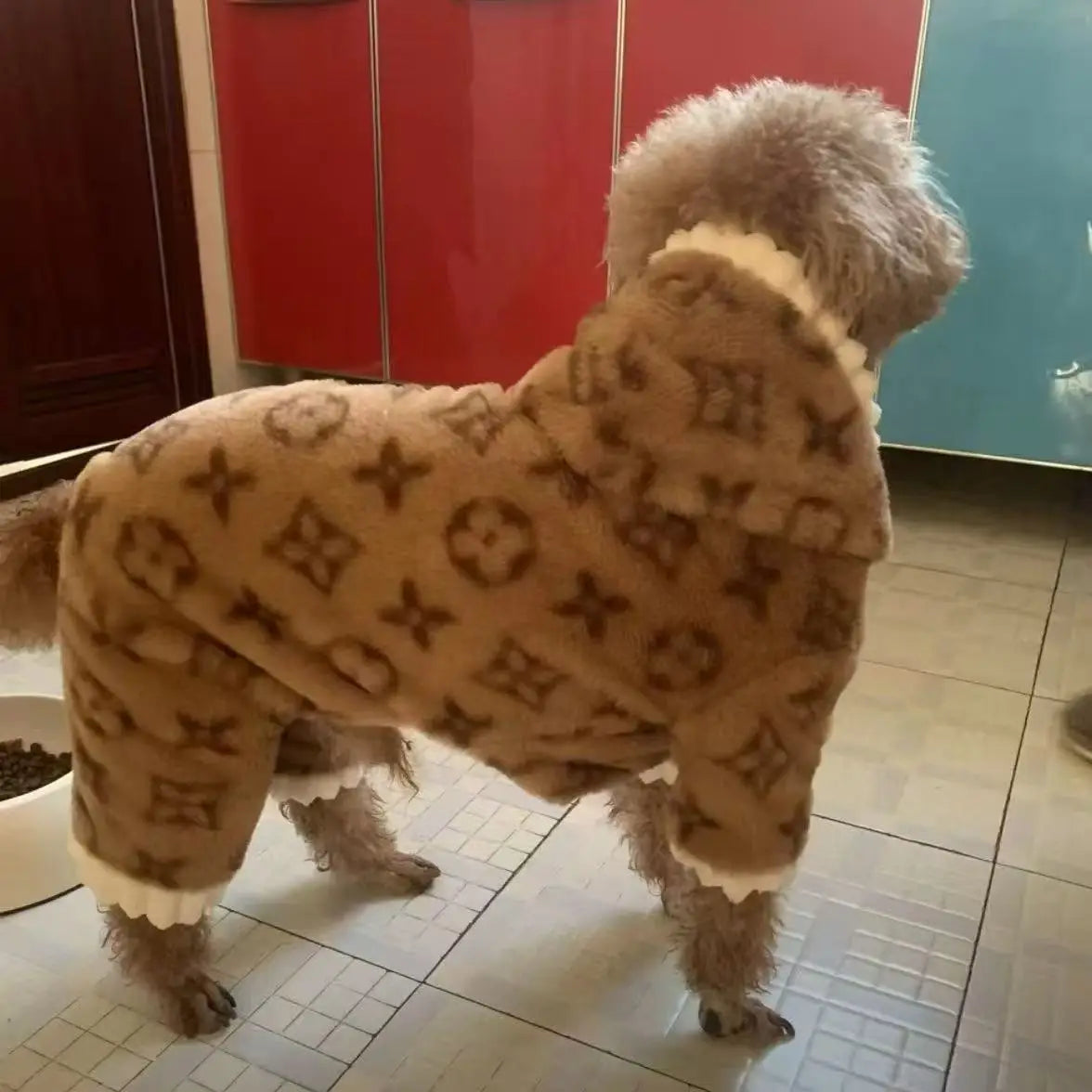 Winter & Autumn New Pet Fleece-Lined Thickened Four-Legged Clothes for Small & Medium Dogs (Teddy, Poodle) & Cats