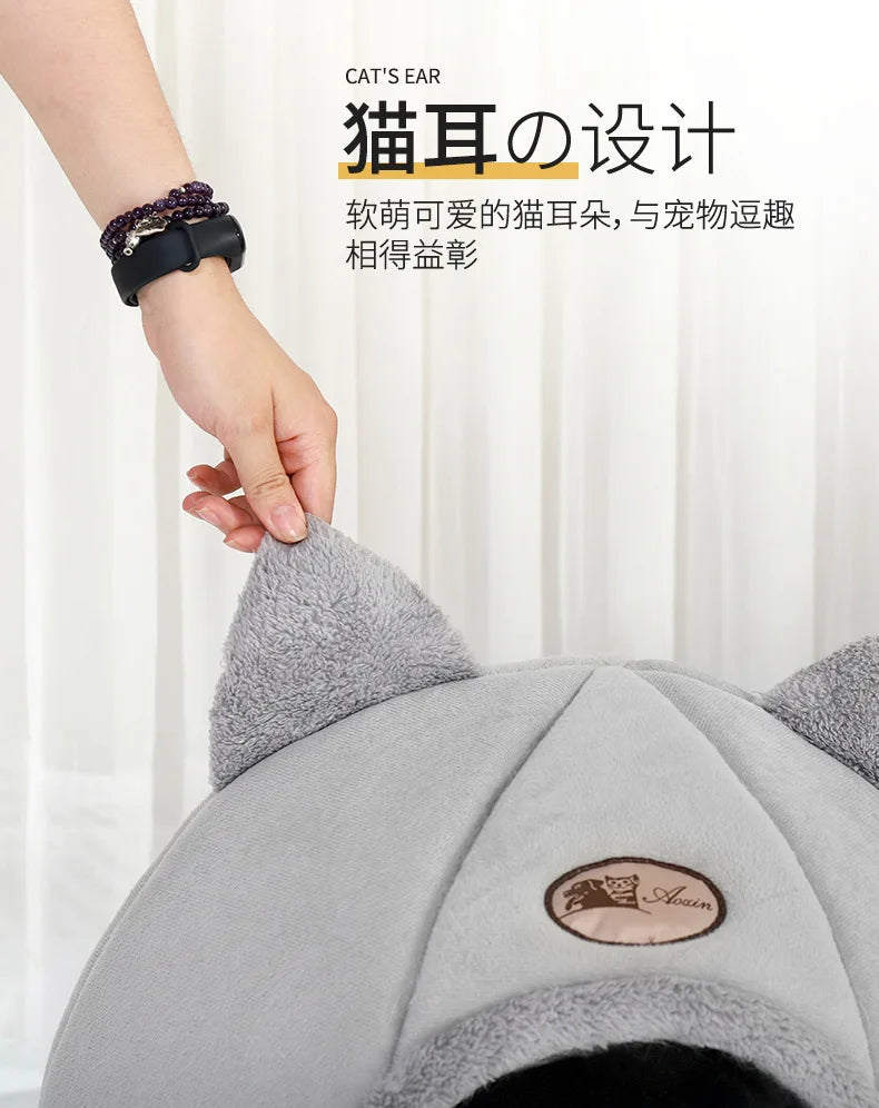Cross-border cat litter, winter warmth, cold protection, pet home litter, large size stray cat litter, fully enclosed cat litter