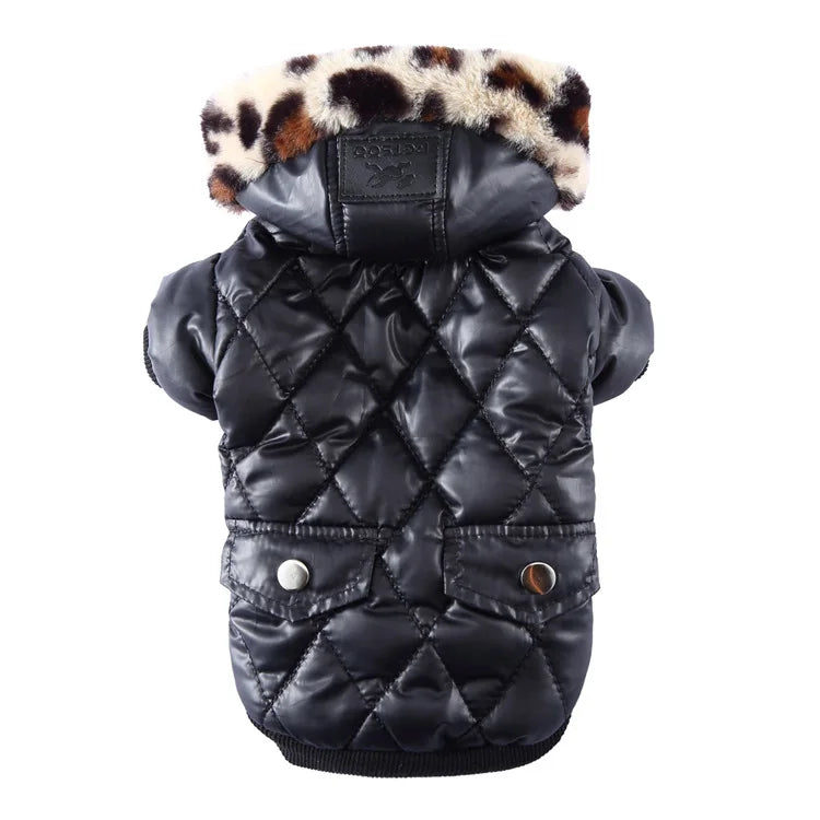 Winter Dog Clothes with Cap Xmas Pet Costume Warm Dog Thicken Jacket for Small Big Dog Clothes Chihuahua Waterproof Clothing
