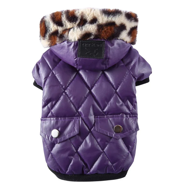 Winter Dog Clothes with Cap Xmas Pet Costume Warm Dog Thicken Jacket for Small Big Dog Clothes Chihuahua Waterproof Clothing